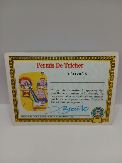 Sticker Les Crados Elvis Tournevis n°89 serie 1 1985