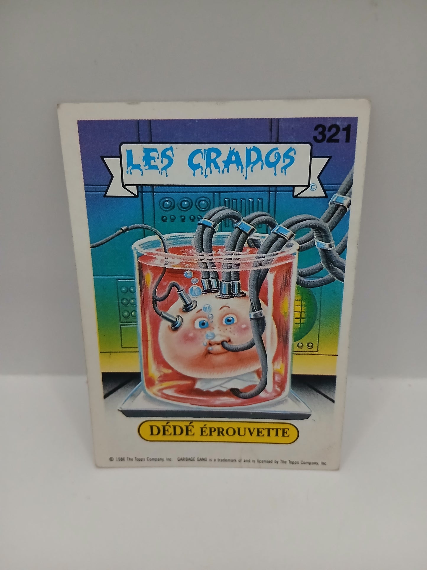 Sticker Les Crados Série 2 Dédé éprouvette n°321