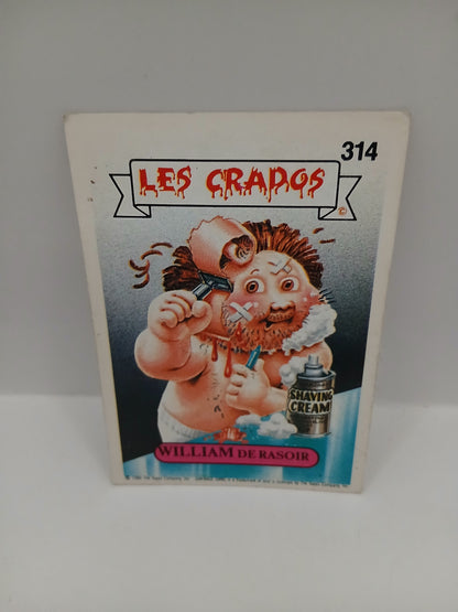 Sticker Les Crados William de Rasoir serie 2 n°314 1986