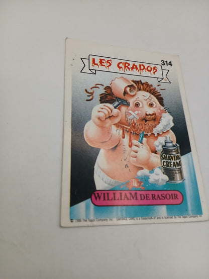 Sticker Les Crados William de Rasoir serie 2 n°314 1986