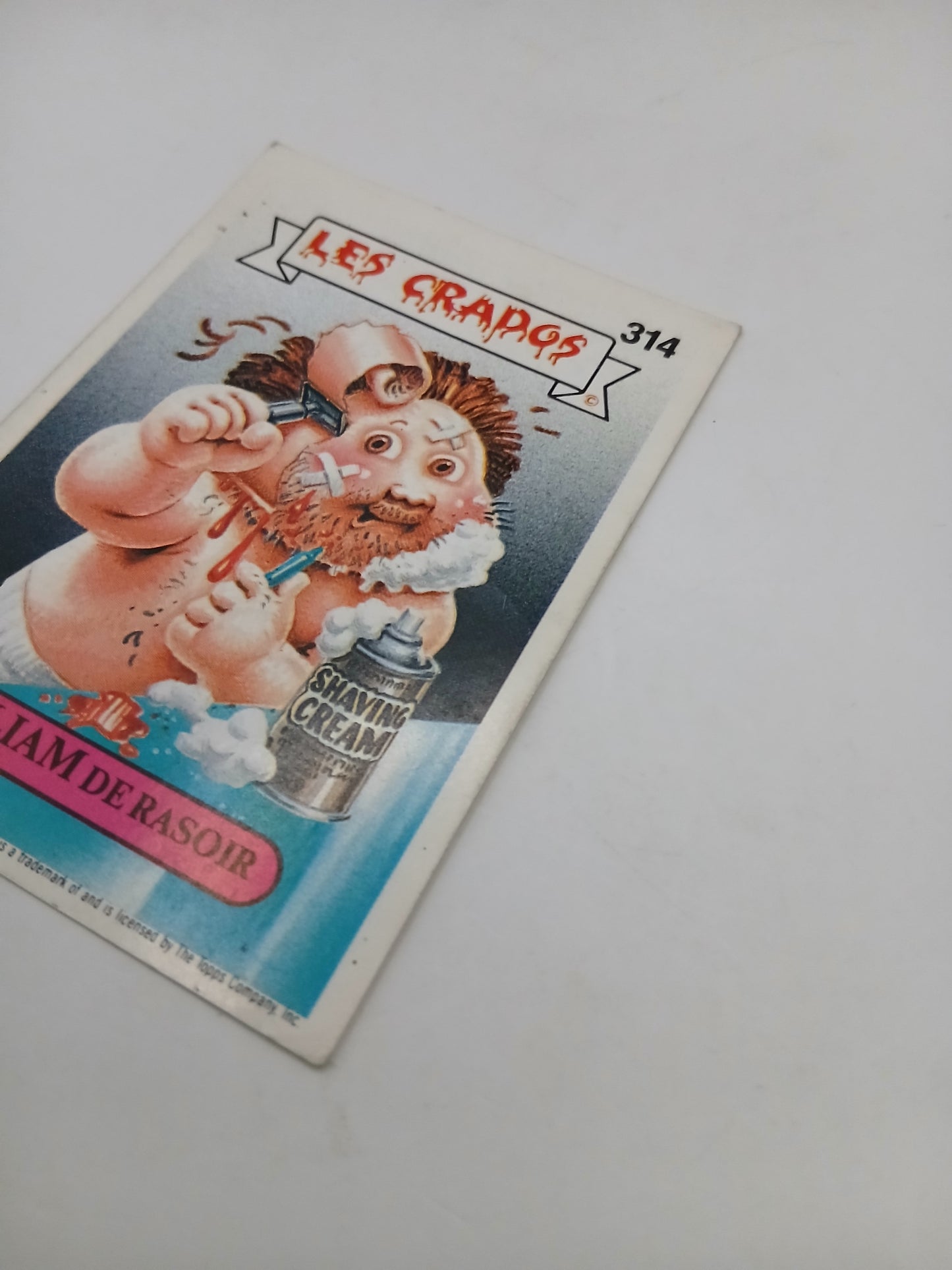 Sticker Les Crados William de Rasoir serie 2 n°314 1986