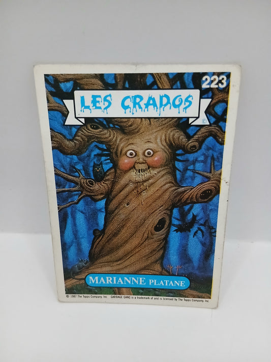 Sticker Les Crados Série 1 Marianne Platane n°223 1987