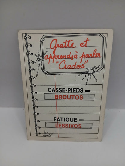 Sticker Les Crados Série 1 Marianne Platane n°223 1987