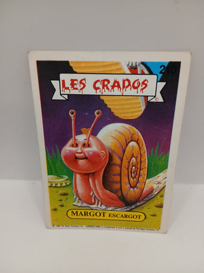 Sticker Les Crados Margot L'escargot n°210 1986
