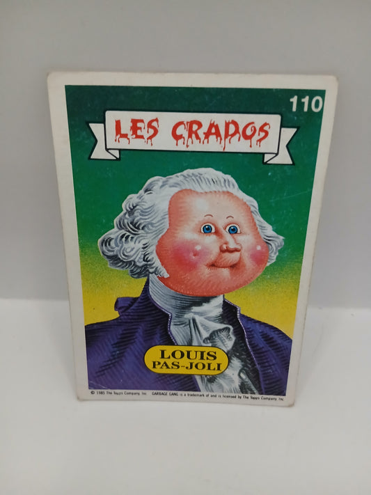 Sticker Les Crados Louis Pas Jolie Série 1 n°110 1985