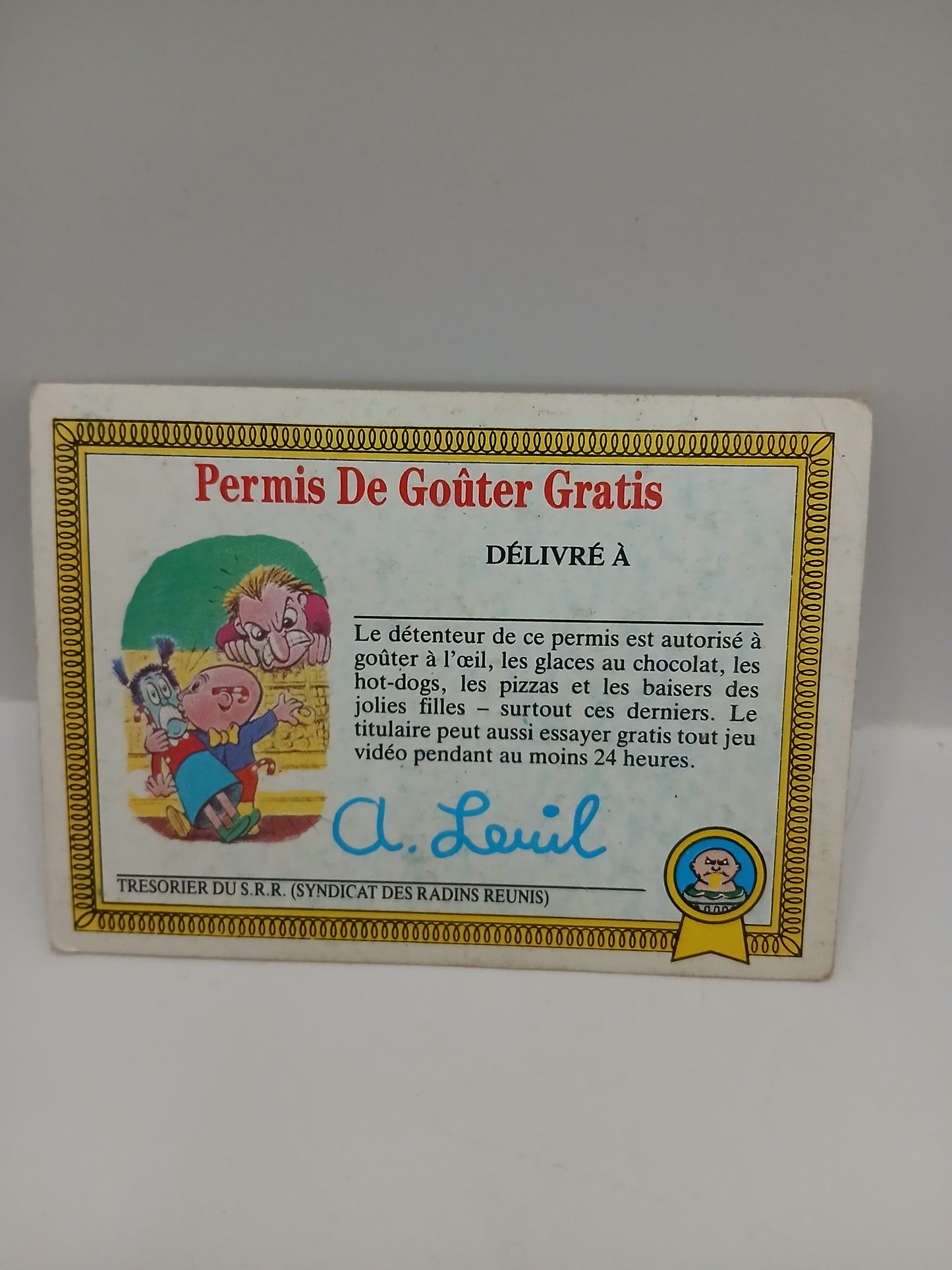 Sticker Les Crados Louis Pas Jolie Série 1 n°110 1985