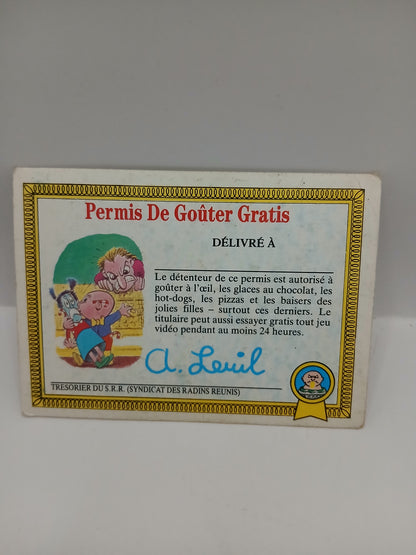 Sticker Les Crados Louis Pas Jolie Série 1 n°110 1985
