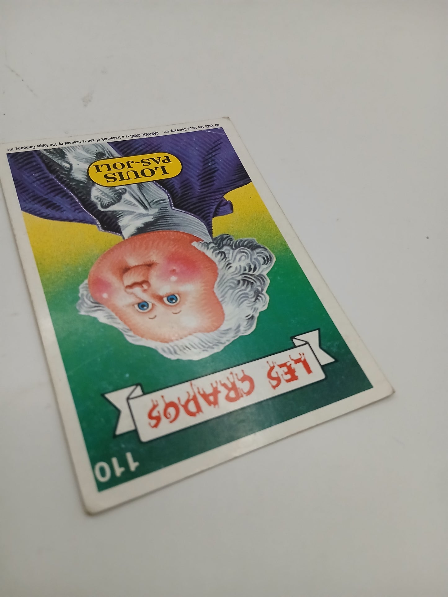 Sticker Les Crados Louis Pas Jolie Série 1 n°110 1985