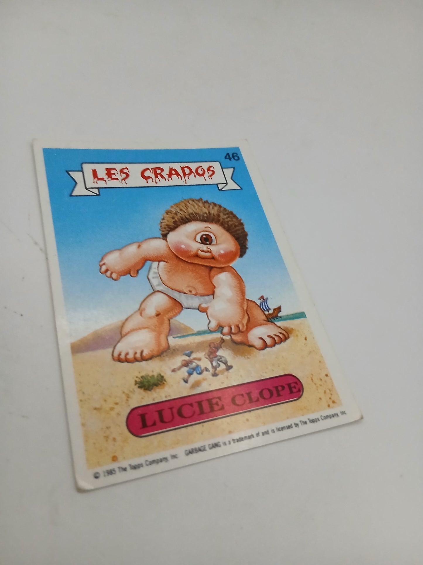 Sticker Les Crados Série 1 Lucie Clope n°46 1985