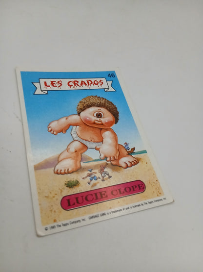 Sticker Les Crados Série 1 Lucie Clope n°46 1985