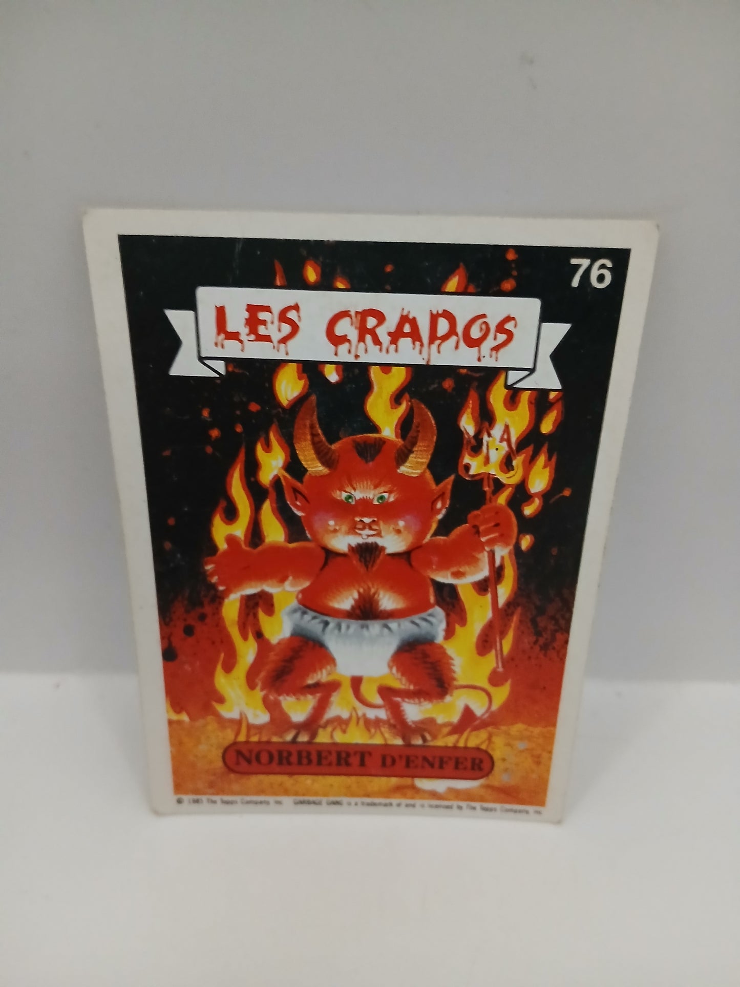 Sticker Les Crados Norbert d'Enfer n°76 1985