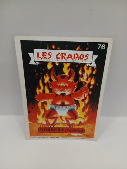 Sticker Les Crados Norbert d'Enfer n°76 1985
