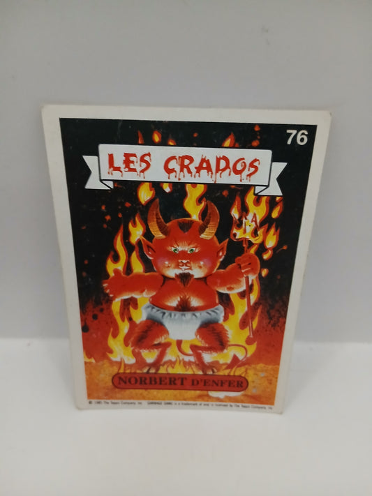 Sticker Les Crados Norbert d'Enfer n°76 1985