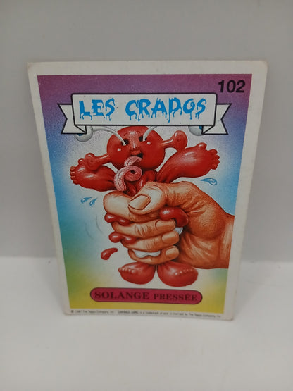 Sticker Les Crados Solange Pressée n°102 1987