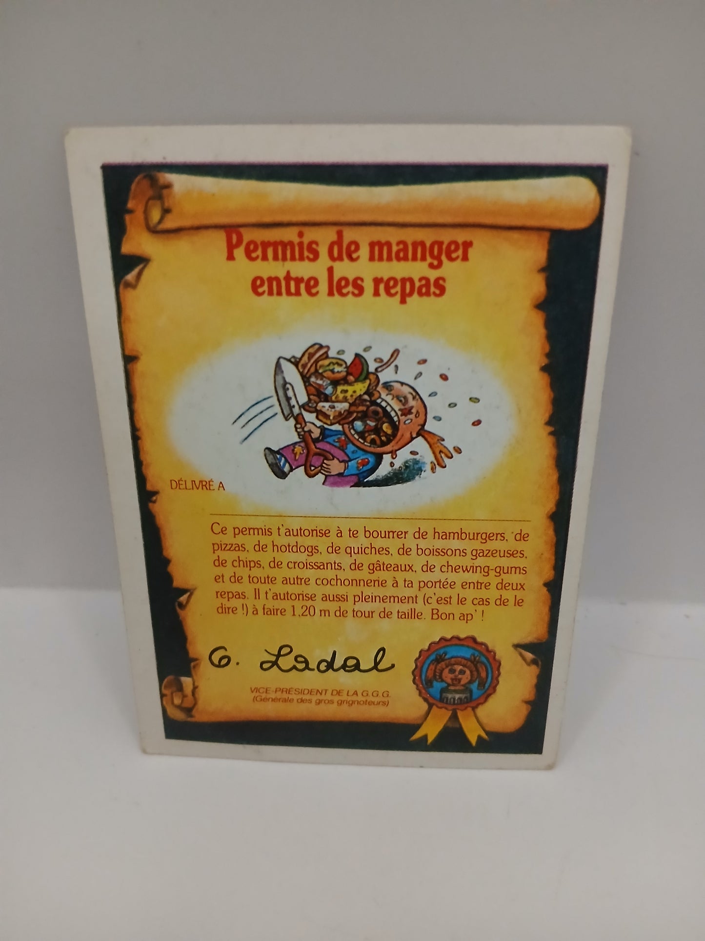 Sticker Les Crados Solange Pressée n°102 1987