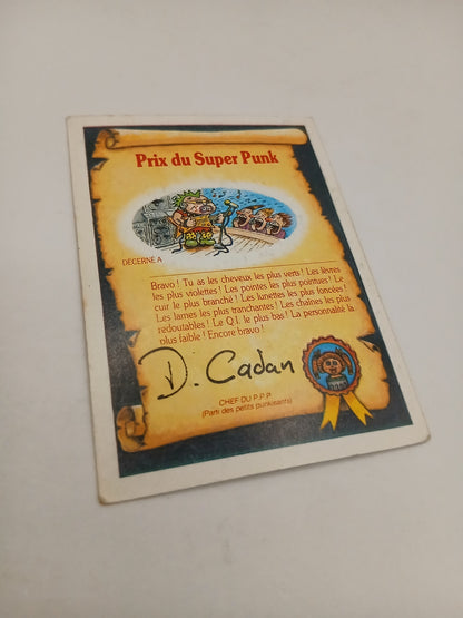 Sticker Les Crados Thibaud tête de Veau n°108 1986