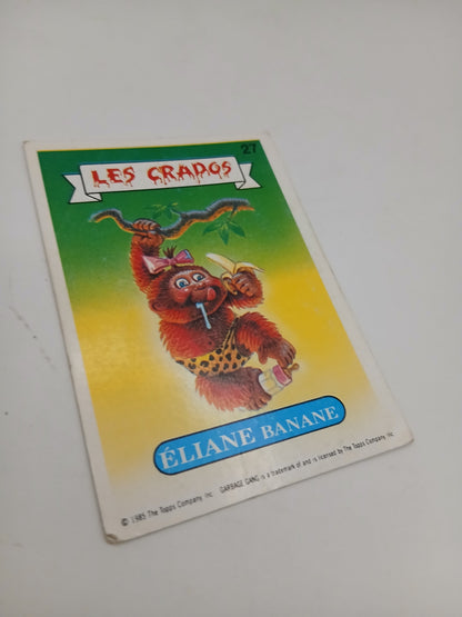 Sticker Les Crados Série 1 Eliane Banane n°27 1985
