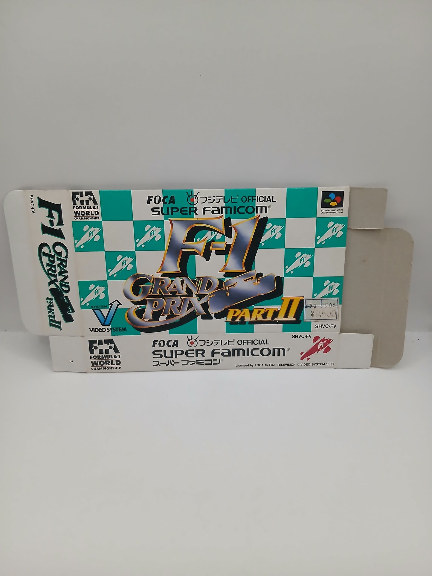 Boîte vide Super Famicom F1 Grand Prix