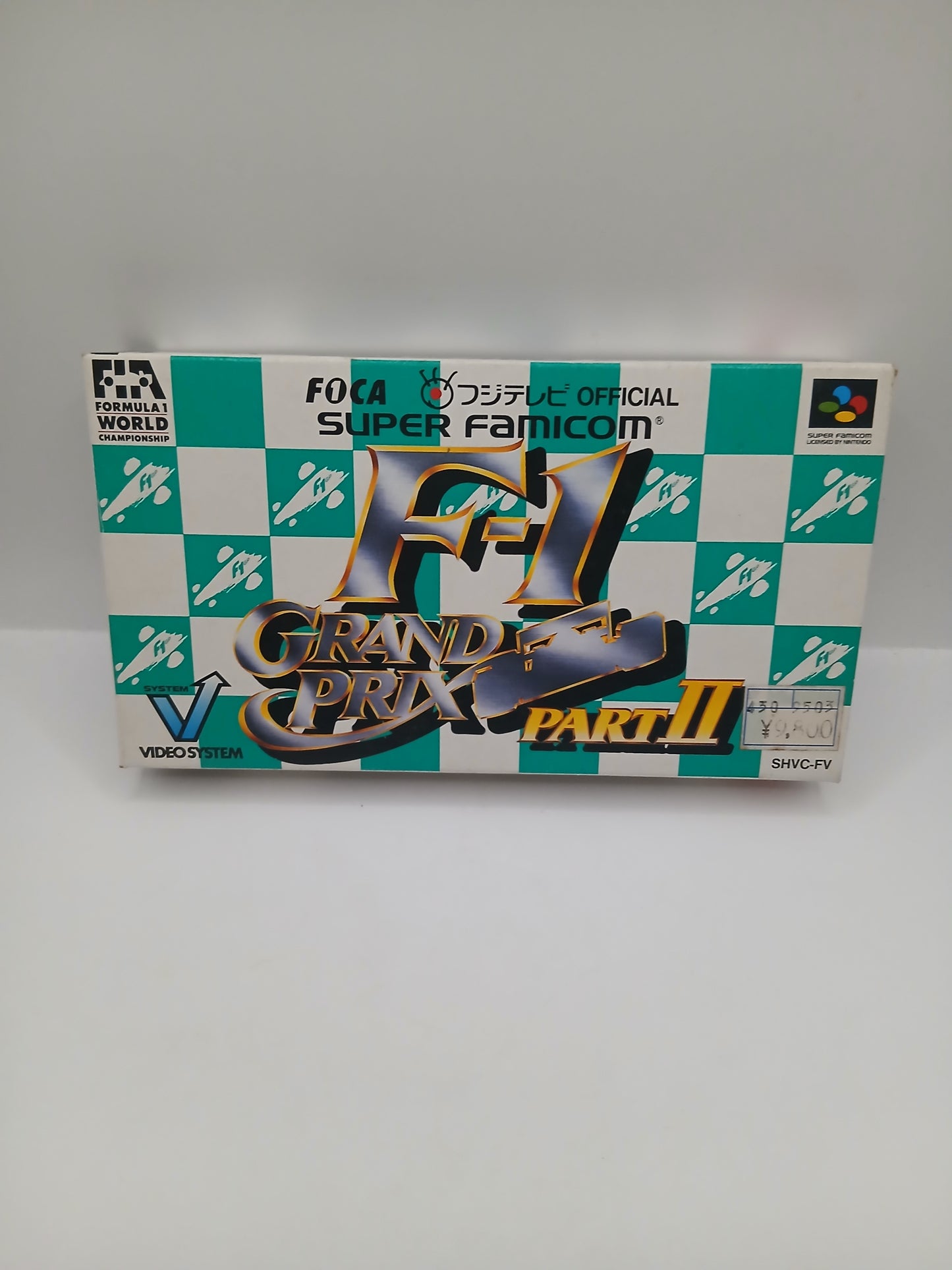 Boîte vide Super Famicom F1 Grand Prix