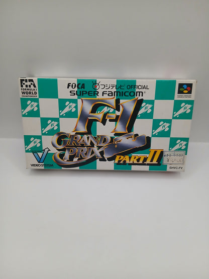 Boîte vide Super Famicom F1 Grand Prix
