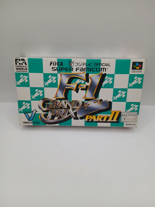 Boîte vide Super Famicom F1 Grand Prix
