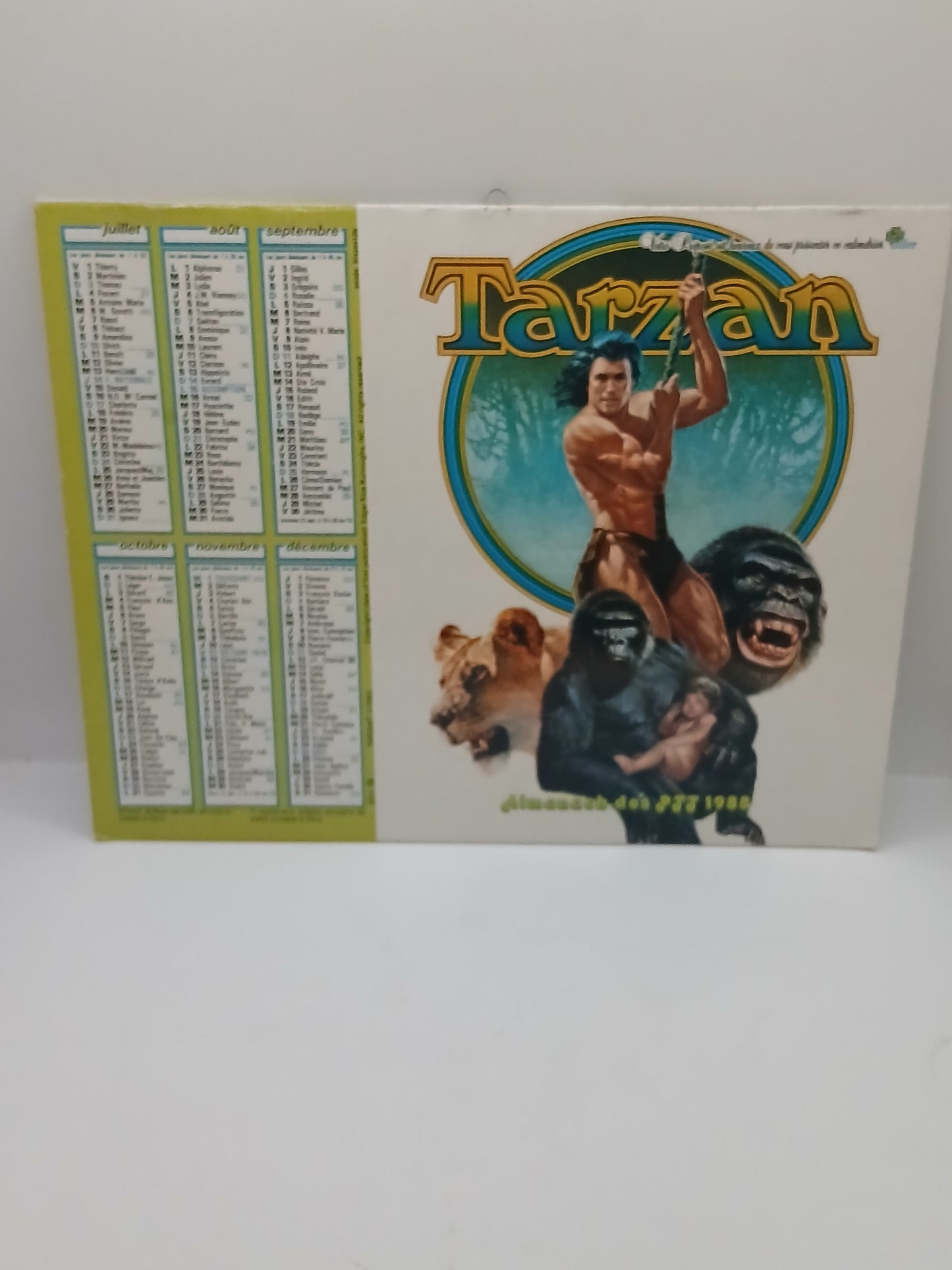 Calendrier Tarzan 1988 Almanach des PTT