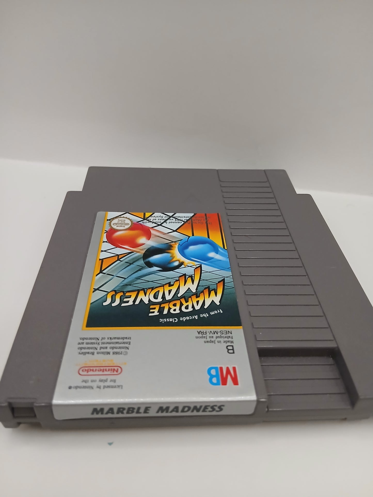 Jeu Nes Marble Madness cartouche seule Fra Pal B