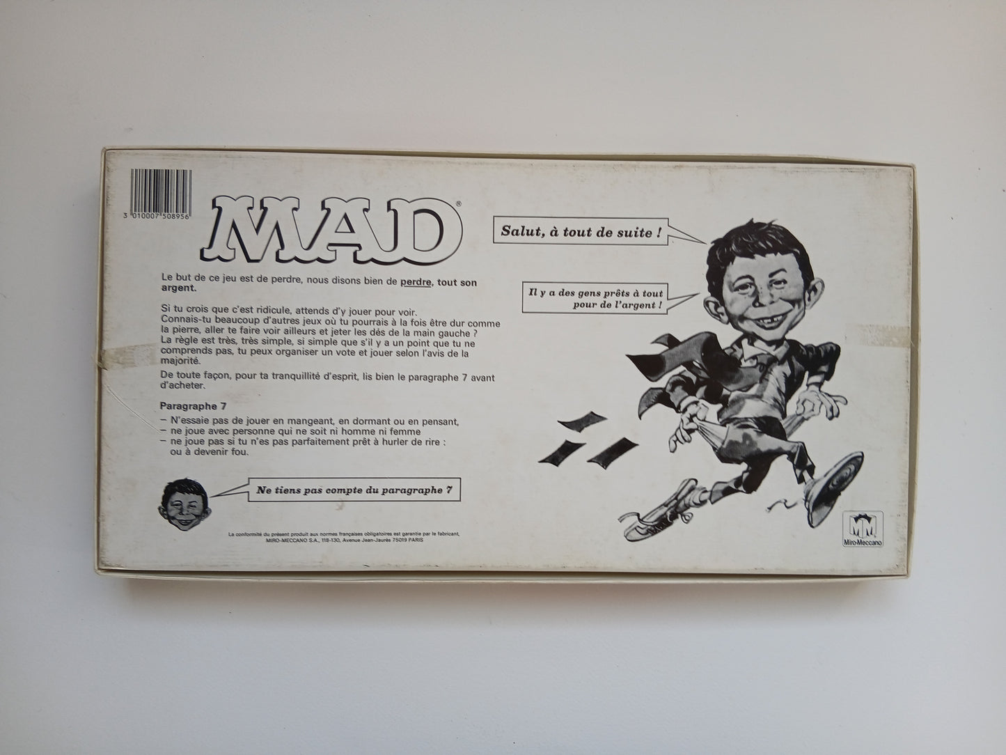 Jeu de Société MAD 1979 complet