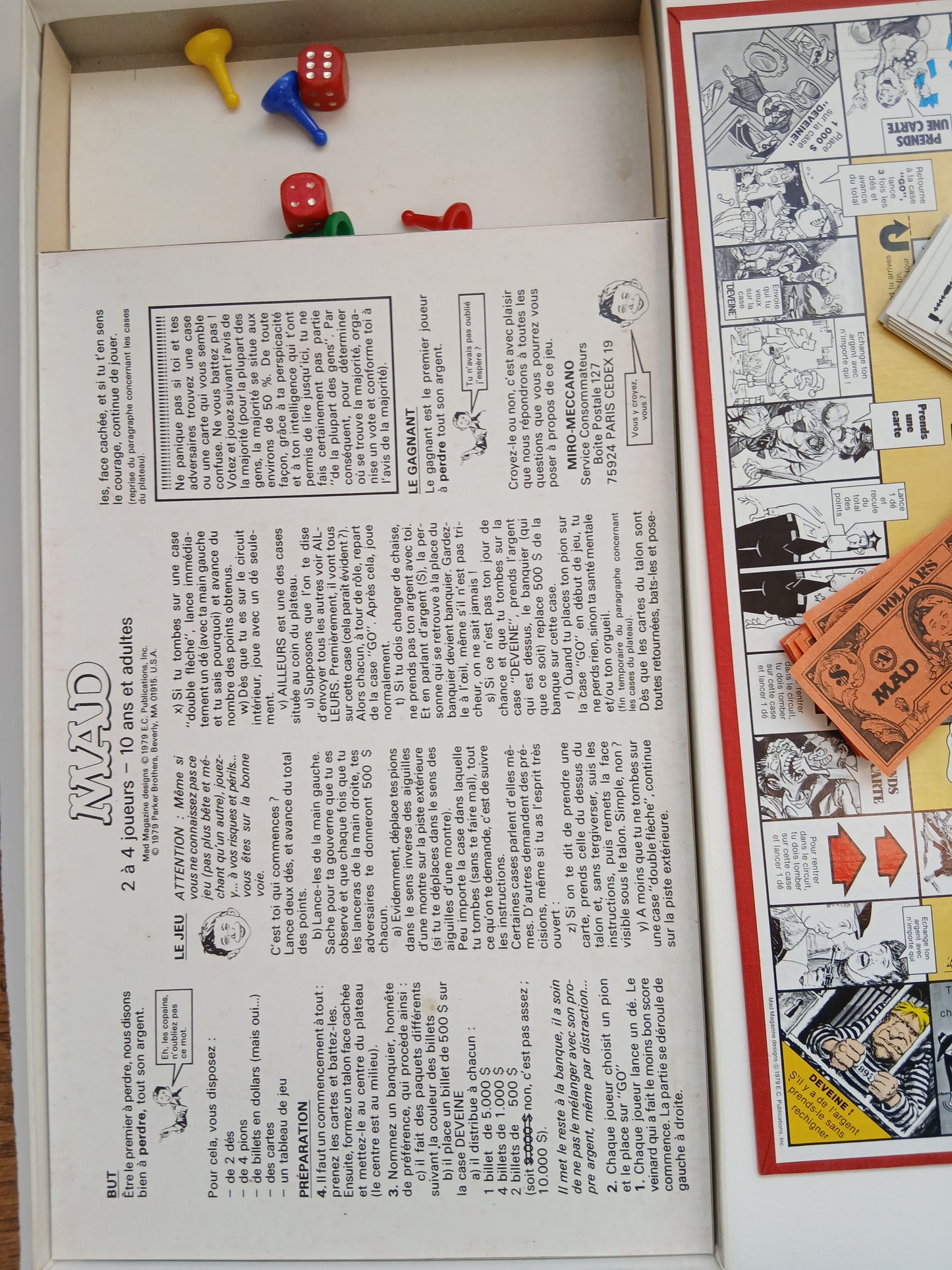 Jeu de Société MAD 1979 complet
