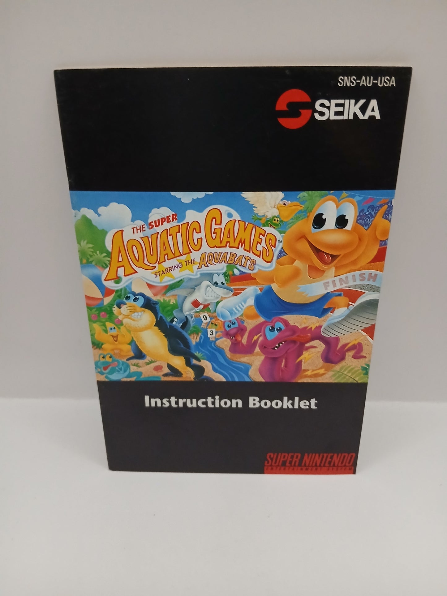 Notice Super Nintendo US The Super Aquatic Games USA