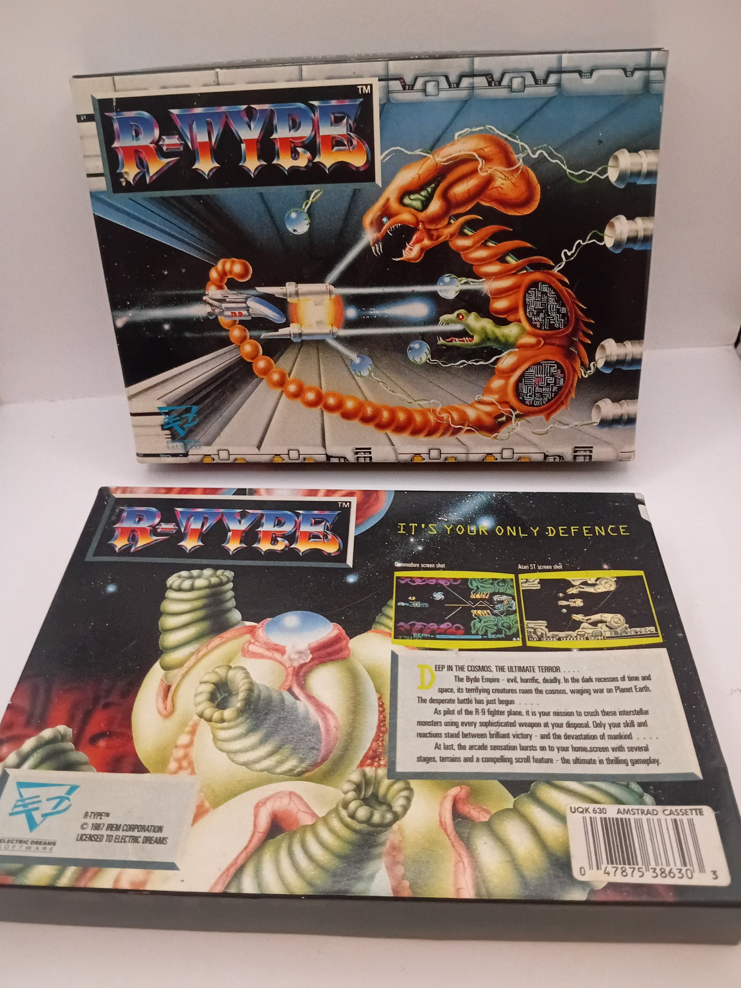 Boite vide uniquement Jeu Amstrad K7 R-Type