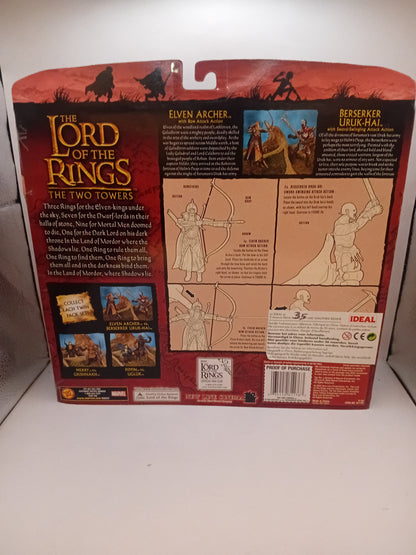 Figurines The Lord of the rings Elven Archer & Berserker Uruk Hai 2002
