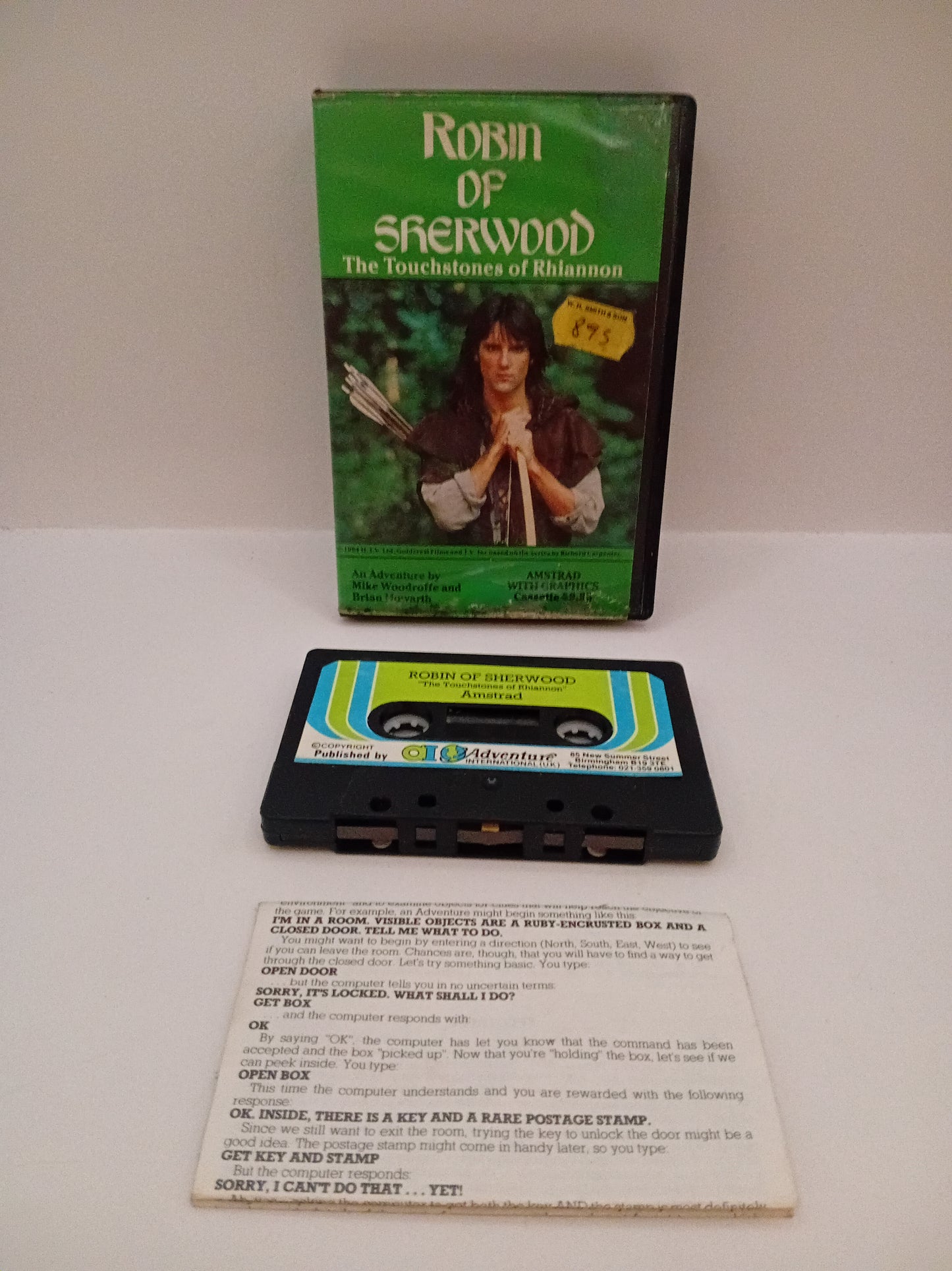 Jeu Amstrad K7 ROBIN OF SHERWOOD jeu LES PIERRES DE TOUCHE DE RHIANNON