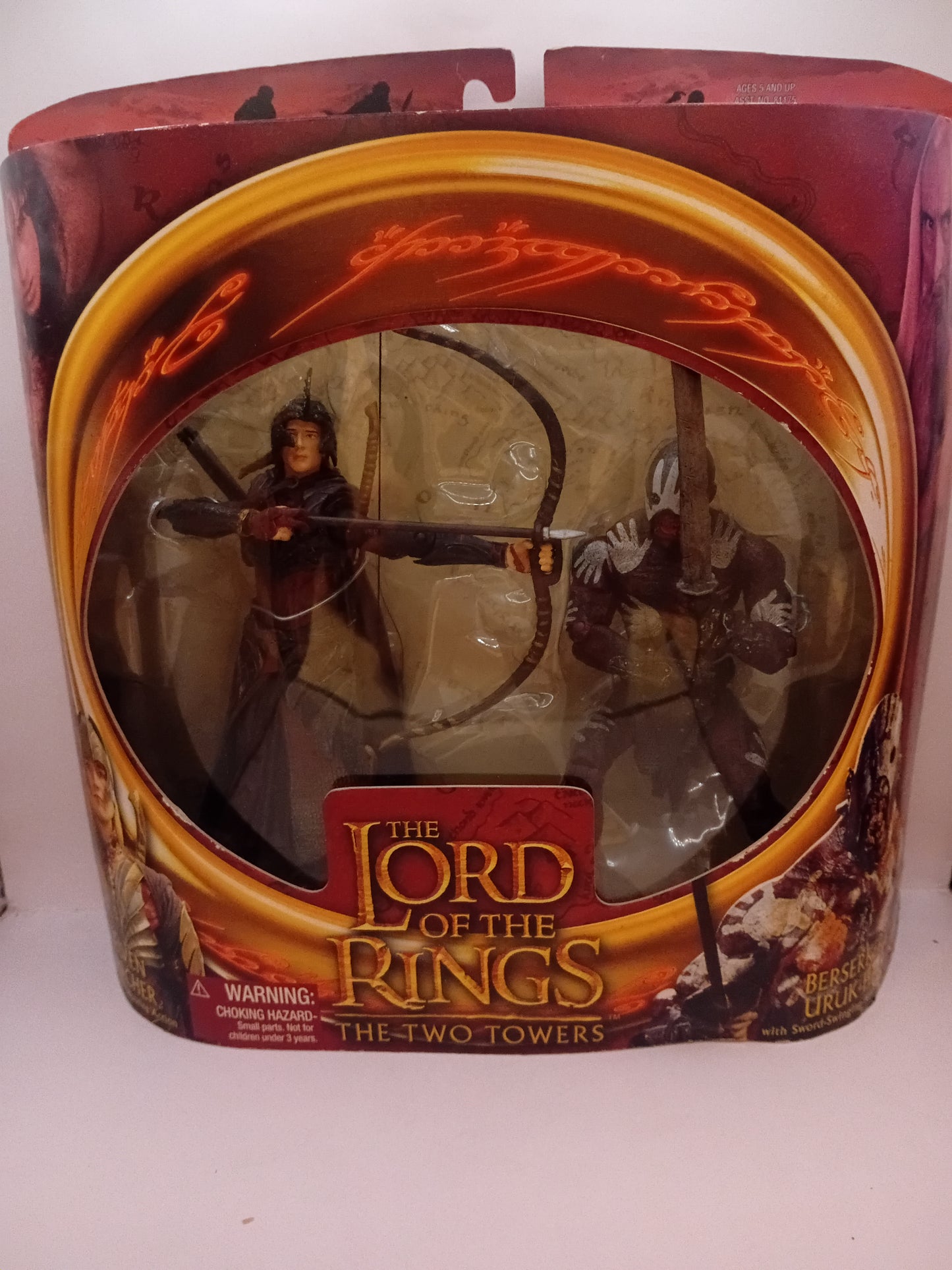 Figurines The Lord of the rings Elven Archer & Berserker Uruk Hai 2002